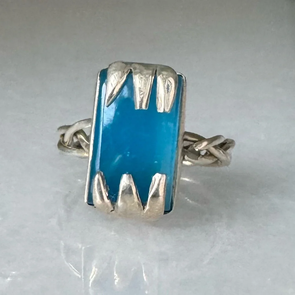NWOT Sundance Craggy Peak Ring, Smithsonite, Sterling Silver